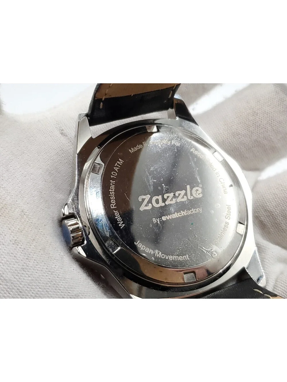 Zazzle Medic Watch Mens New Battery Blue Dial Rotating Bezel 45mm